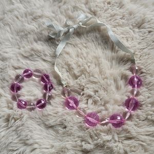 Stella & Dot Lilac Acrylic Jewelry Set